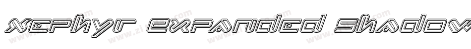 Xephyr Expanded Shadow Italic字体转换